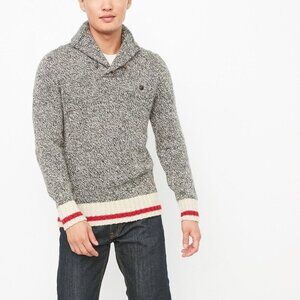 Roots Canada Cabin Cotton Anorak Sweater Mens Size XXL Pullover Rugged Outdoors